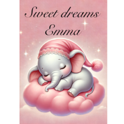 Alternative view of Sov sødt - med valgfri tekst