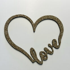 Alternative view of Love hjerte skilt