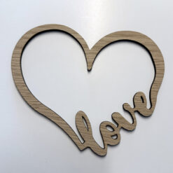 Love hjerte skilt
