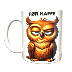Før og efter kaffe - ugler