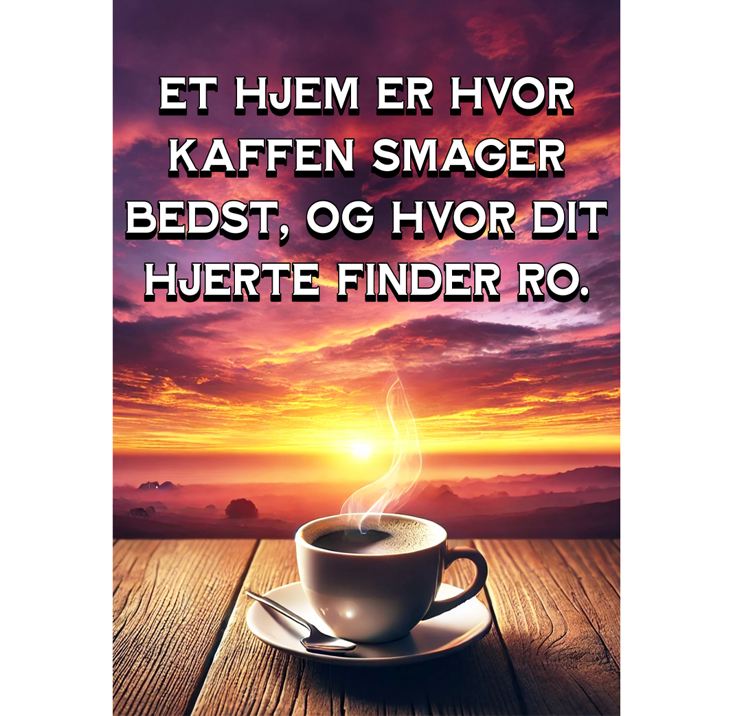 Et hjem hvor kaffen smager bedst