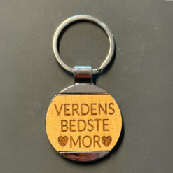 Verdens beste mor - metal nøglering