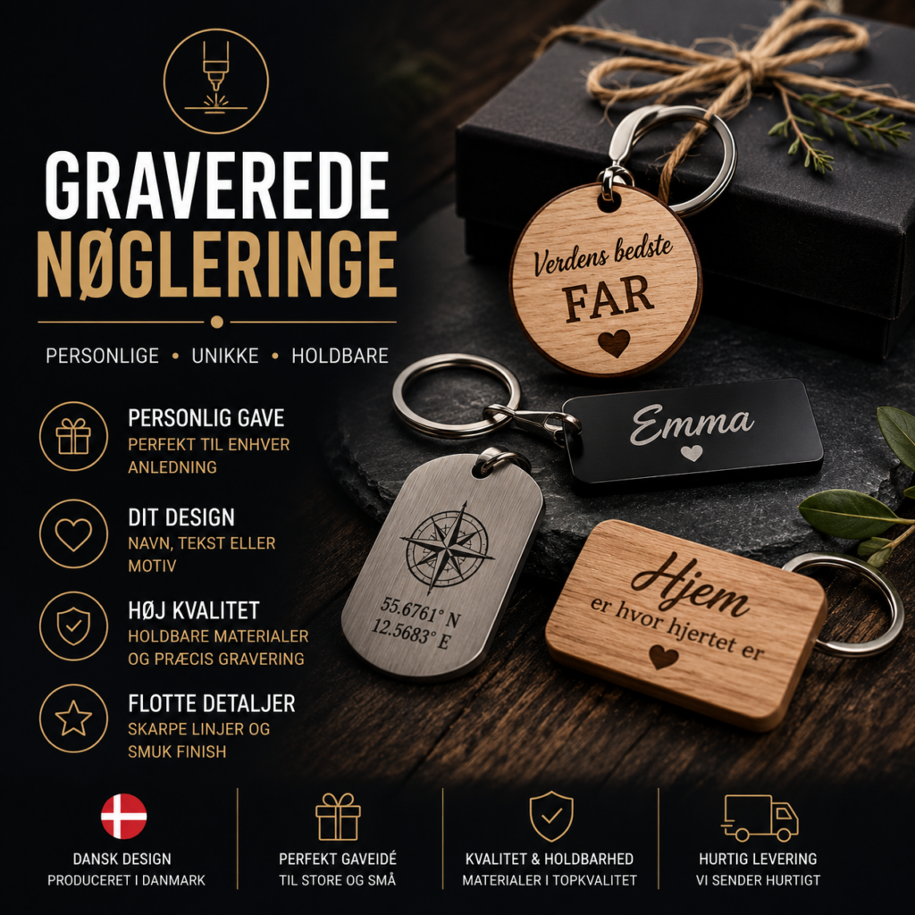 Graverede Nøgleringe